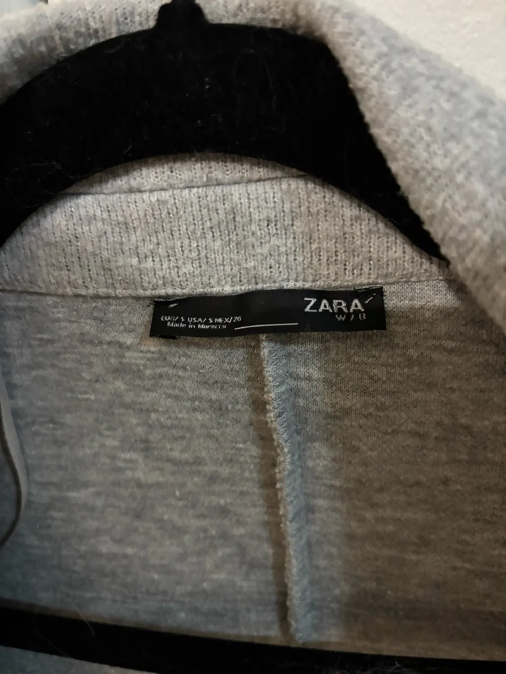 Zara Light Gray Open-Front Knit Coatigan - Picture 2 of 2